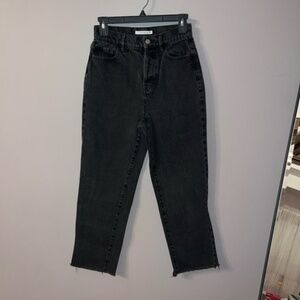 Pacsun High Rise Straight Black Jeans 25